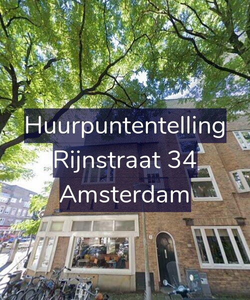 Foto gevel Huurpuntentelling voor Rijnstraat 34, Amsterdam