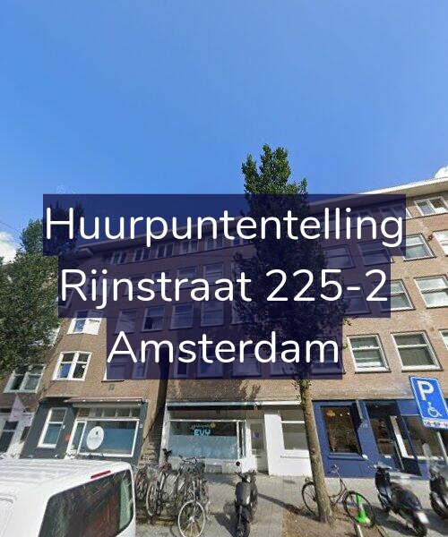 Foto gevel Huurpuntentelling voor Rijnstraat 225-2, Amsterdam