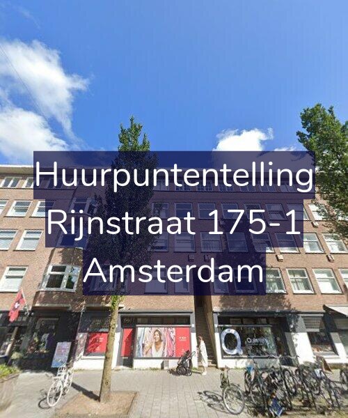 Foto gevel Huurpuntentelling voor Rijnstraat 175-1, Amsterdam