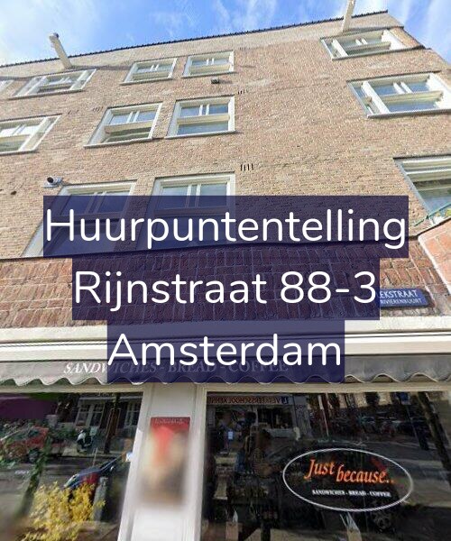 Foto gevel Huurpuntentelling voor Rijnstraat 88-3, Amsterdam
