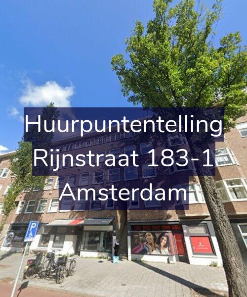 Foto gevel Huurpuntentelling voor Rijnstraat 183-1, Amsterdam
