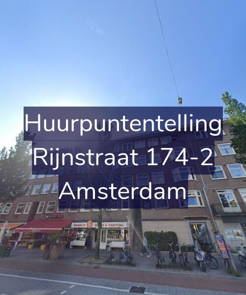 Foto gevel Huurpuntentelling voor Rijnstraat 174-2, Amsterdam
