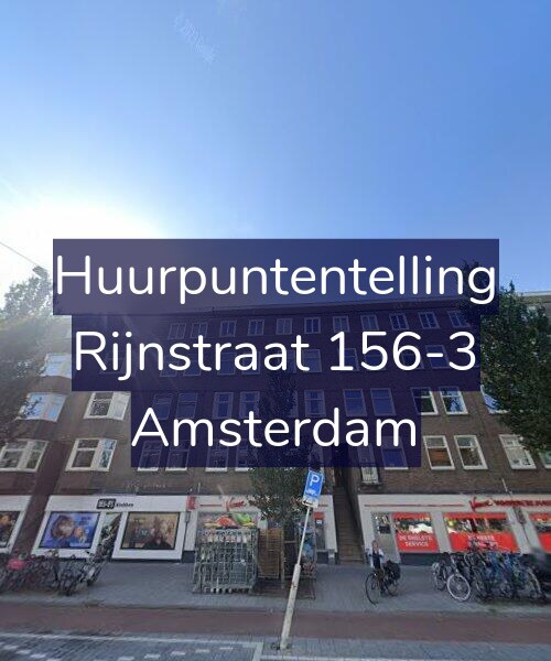 Foto gevel Huurpuntentelling voor Rijnstraat 156-3, Amsterdam