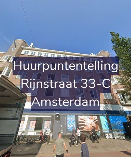 Foto gevel Huurpuntentelling voor Rijnstraat 33-C, Amsterdam