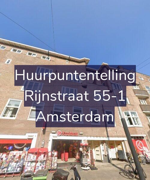 Foto gevel Huurpuntentelling voor Rijnstraat 55-1, Amsterdam