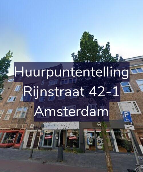 Foto gevel Huurpuntentelling voor Rijnstraat 42-1, Amsterdam