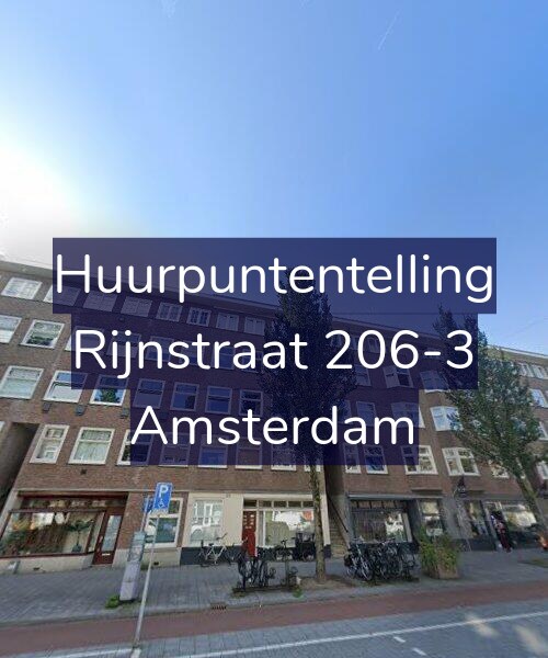 Foto gevel Huurpuntentelling voor Rijnstraat 206-3, Amsterdam