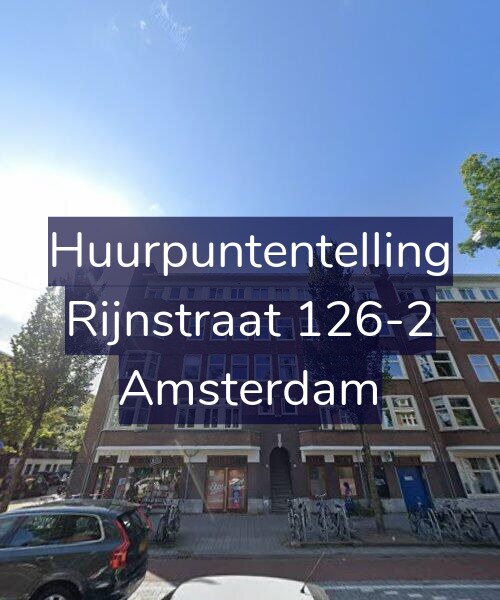 Foto gevel Huurpuntentelling voor Rijnstraat 126-2, Amsterdam
