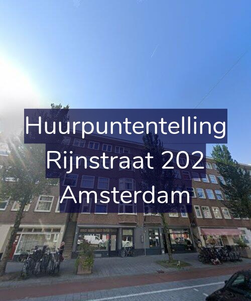 Foto gevel Huurpuntentelling voor Rijnstraat 202, Amsterdam