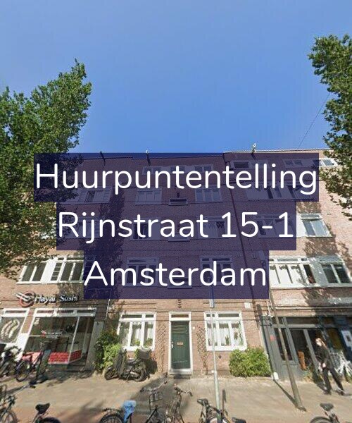 Foto gevel Huurpuntentelling voor Rijnstraat 15-1, Amsterdam