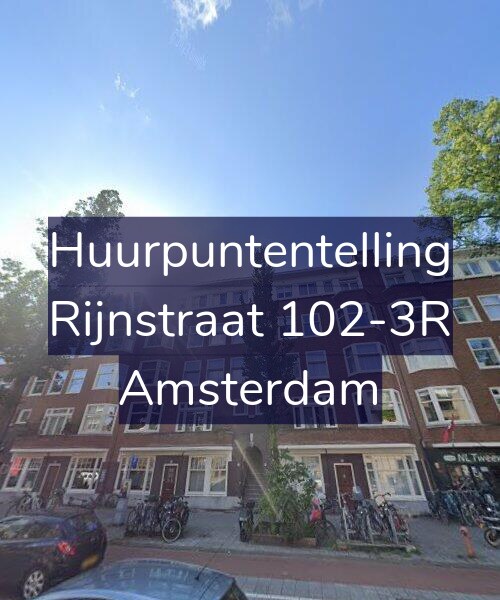 Foto gevel Huurpuntentelling voor Rijnstraat 102-3R, Amsterdam