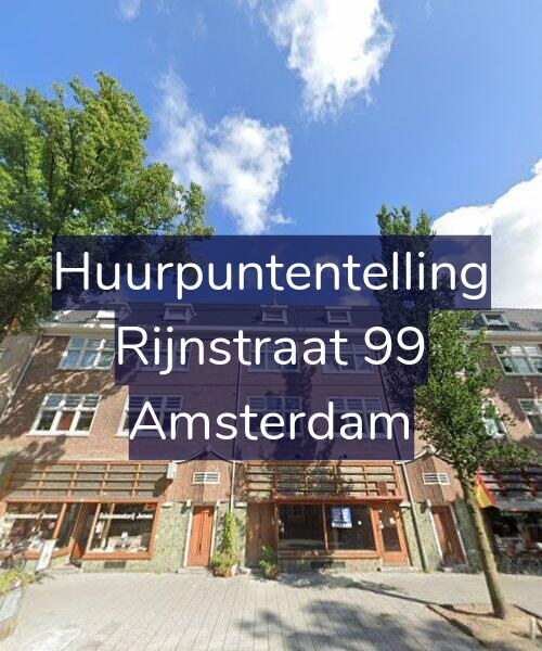Foto gevel Huurpuntentelling voor Rijnstraat 99, Amsterdam