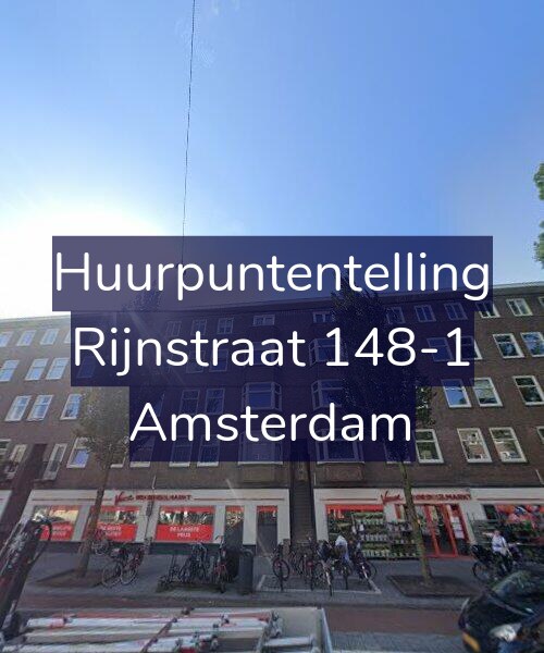 Foto gevel Huurpuntentelling voor Rijnstraat 148-1, Amsterdam