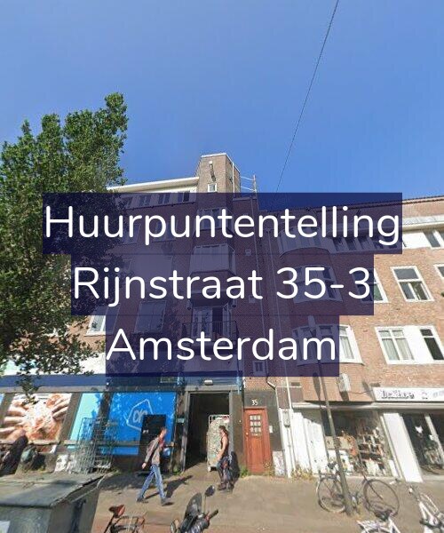 Foto gevel Huurpuntentelling voor Rijnstraat 35-3, Amsterdam