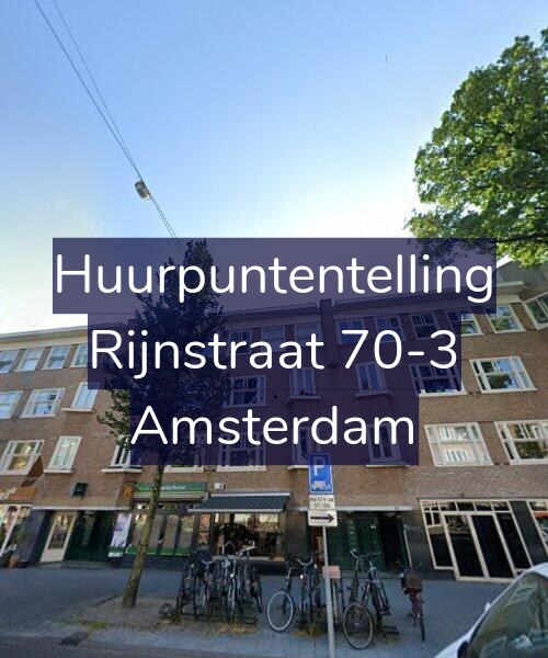 Foto gevel Huurpuntentelling voor Rijnstraat 70-3, Amsterdam
