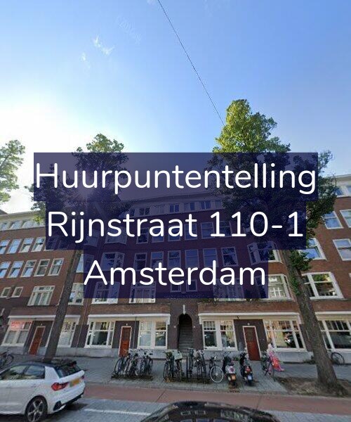 Foto gevel Huurpuntentelling voor Rijnstraat 110-1, Amsterdam