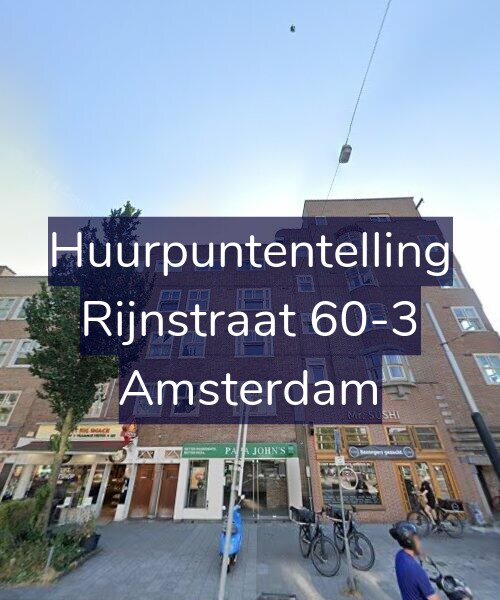 Foto gevel Huurpuntentelling voor Rijnstraat 60-3, Amsterdam