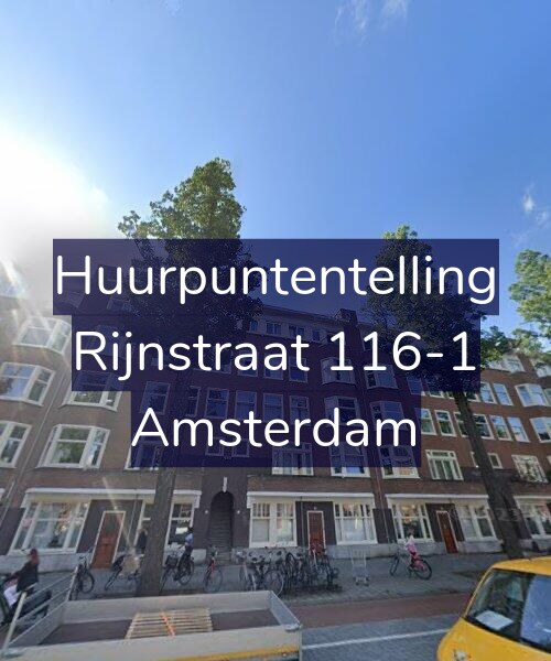 Foto gevel Huurpuntentelling voor Rijnstraat 116-1, Amsterdam