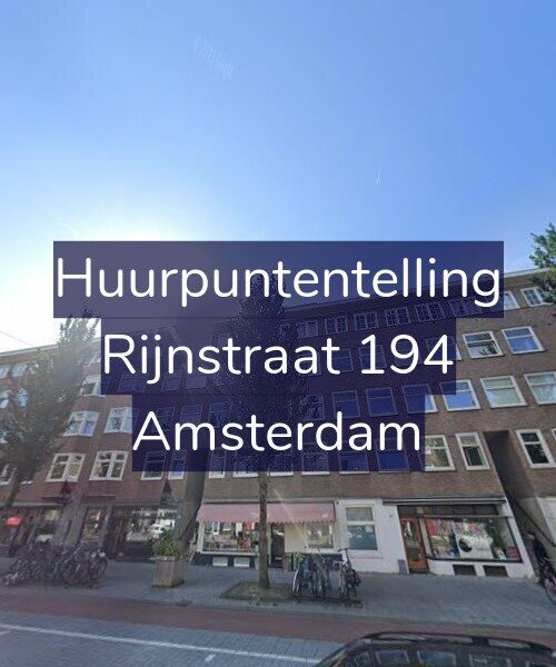 Foto gevel Huurpuntentelling voor Rijnstraat 194, Amsterdam