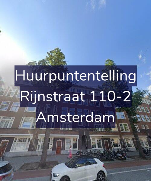 Foto gevel Huurpuntentelling voor Rijnstraat 110-2, Amsterdam