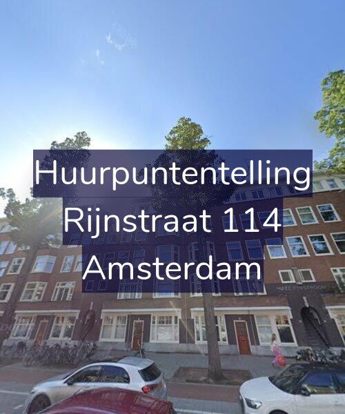 Foto gevel Huurpuntentelling voor Rijnstraat 114, Amsterdam