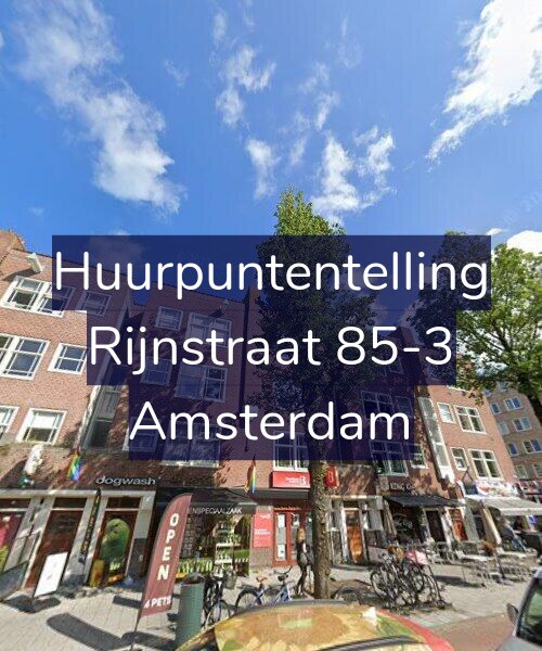 Foto gevel Huurpuntentelling voor Rijnstraat 85-3, Amsterdam