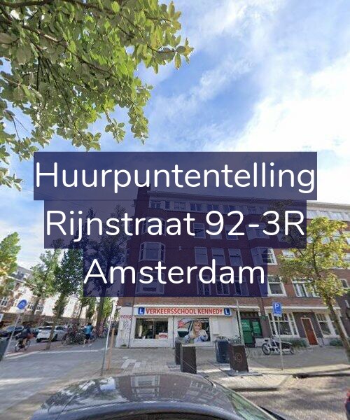 Foto gevel Huurpuntentelling voor Rijnstraat 92-3R, Amsterdam