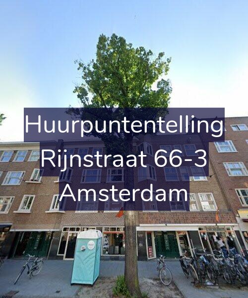 Foto gevel Huurpuntentelling voor Rijnstraat 66-3, Amsterdam