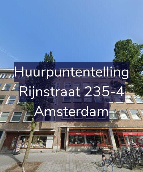 Foto gevel Huurpuntentelling voor Rijnstraat 235-4, Amsterdam