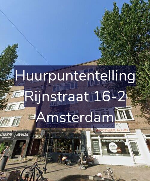 Foto gevel Huurpuntentelling voor Rijnstraat 16-2, Amsterdam