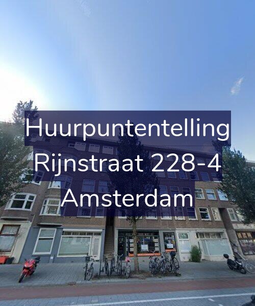 Foto gevel Huurpuntentelling voor Rijnstraat 228-4, Amsterdam