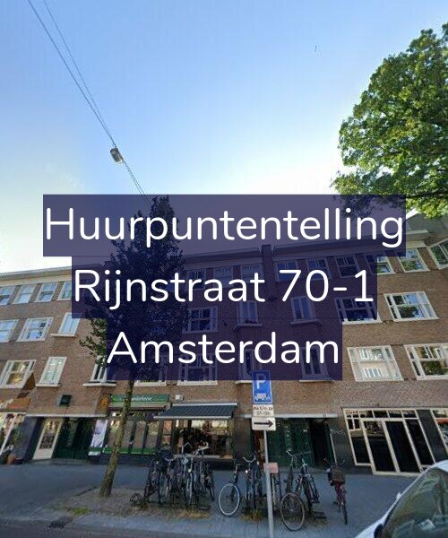 Foto gevel Huurpuntentelling voor Rijnstraat 70-1, Amsterdam