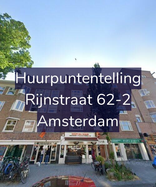 Foto gevel Huurpuntentelling voor Rijnstraat 62-2, Amsterdam