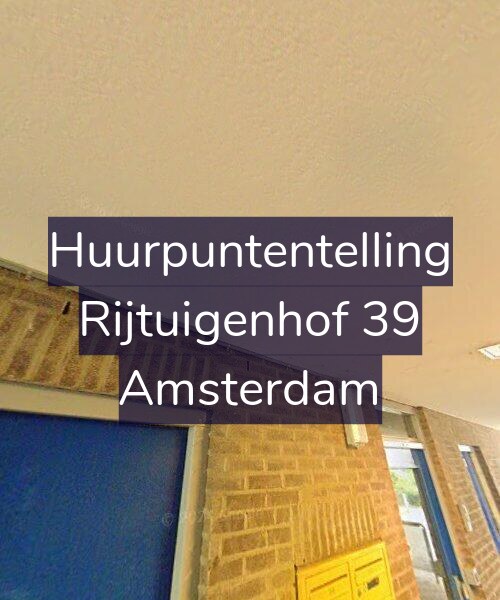 Foto gevel Huurpuntentelling voor Rijtuigenhof 39, Amsterdam
