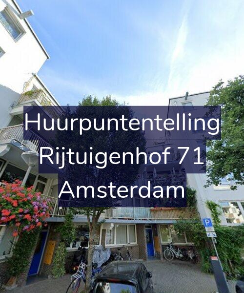 Foto gevel Huurpuntentelling voor Rijtuigenhof 71, Amsterdam