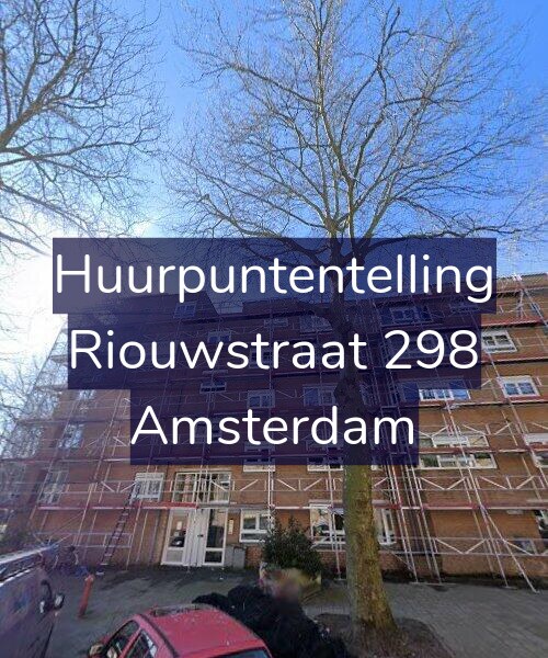 Foto gevel Huurpuntentelling voor Riouwstraat 298, Amsterdam