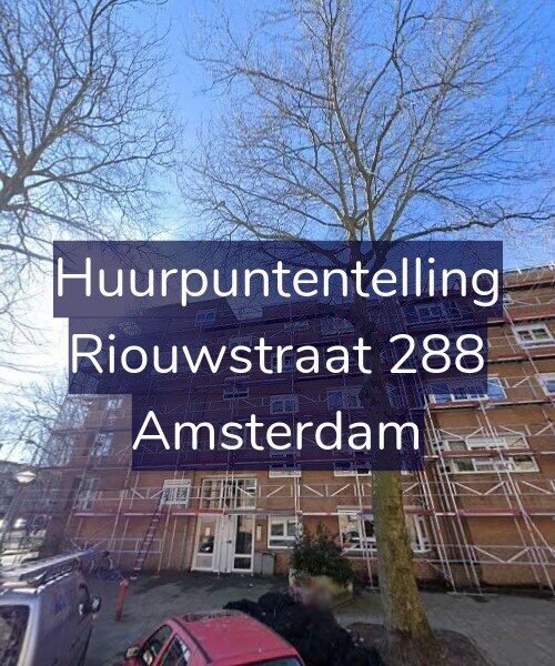 Foto gevel Huurpuntentelling voor Riouwstraat 288, Amsterdam