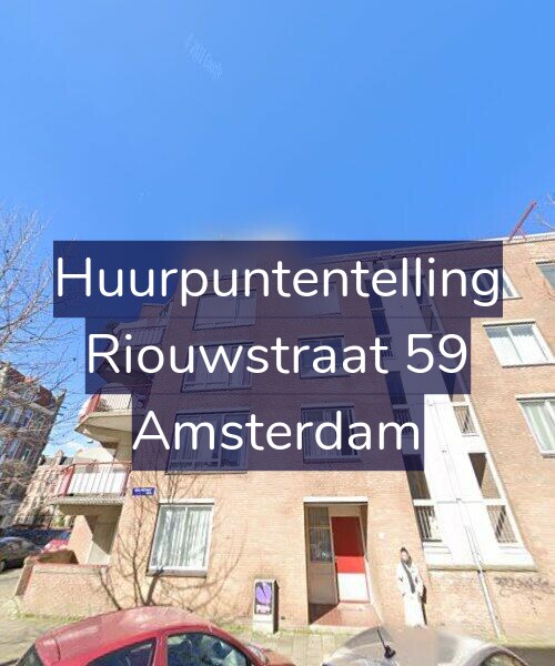Foto gevel Huurpuntentelling voor Riouwstraat 59, Amsterdam