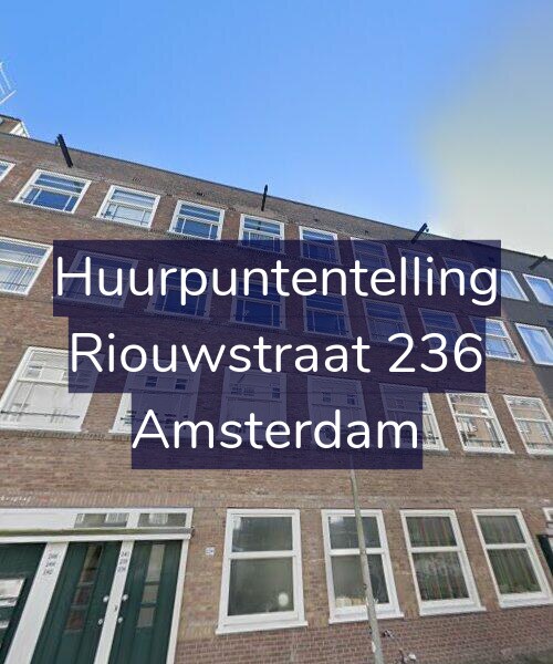 Foto gevel Huurpuntentelling voor Riouwstraat 236, Amsterdam