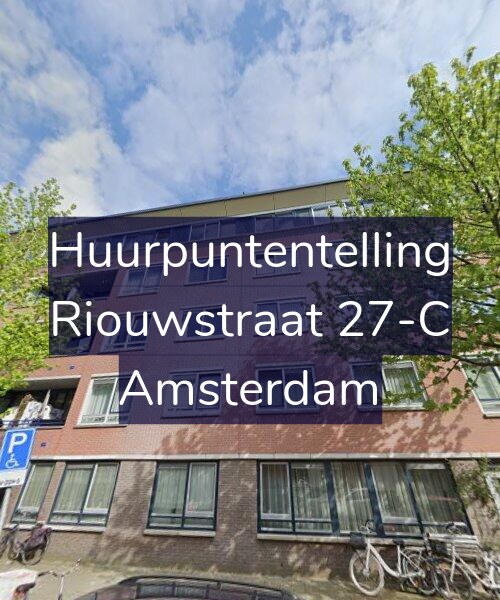 Foto gevel Huurpuntentelling voor Riouwstraat 27-C, Amsterdam