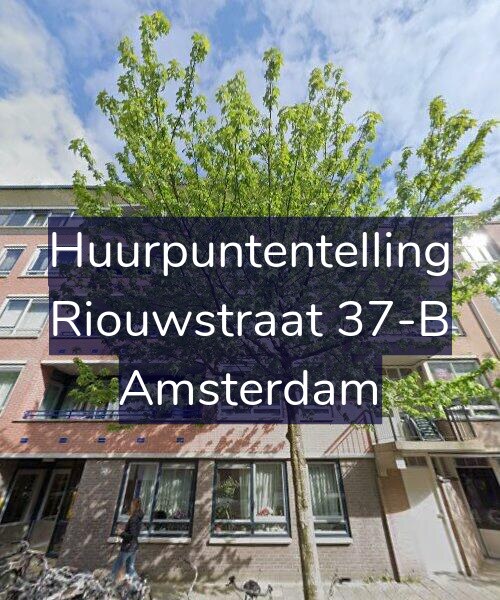 Foto gevel Huurpuntentelling voor Riouwstraat 37-B, Amsterdam