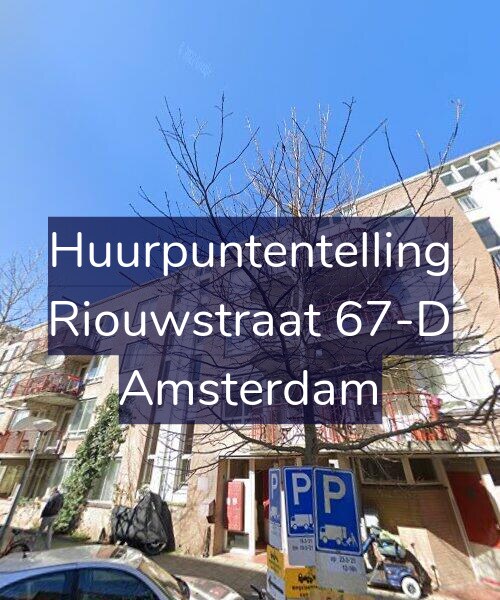 Foto gevel Huurpuntentelling voor Riouwstraat 67-D, Amsterdam