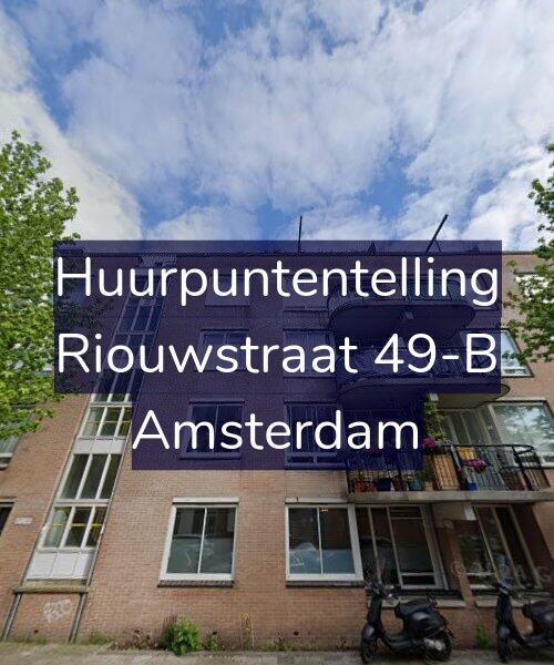 Foto gevel Huurpuntentelling voor Riouwstraat 49-B, Amsterdam