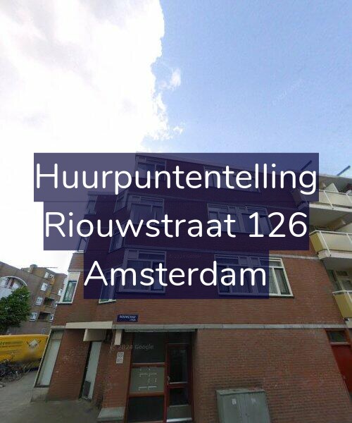 Foto gevel Huurpuntentelling voor Riouwstraat 126, Amsterdam