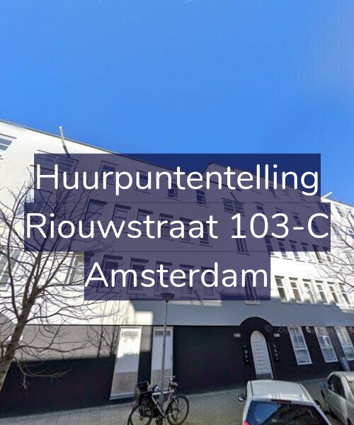 Foto gevel Huurpuntentelling voor Riouwstraat 103-C, Amsterdam