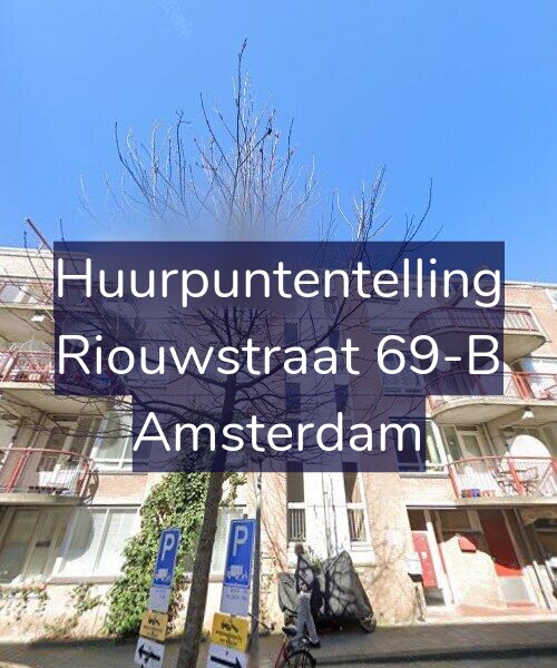 Foto gevel Huurpuntentelling voor Riouwstraat 69-B, Amsterdam