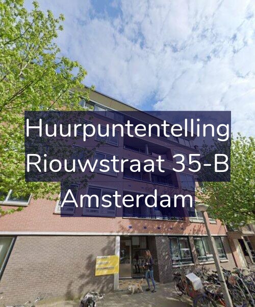 Foto gevel Huurpuntentelling voor Riouwstraat 35-B, Amsterdam