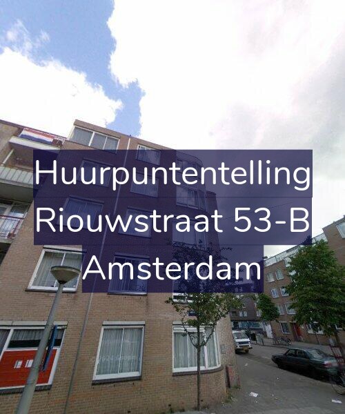 Foto gevel Huurpuntentelling voor Riouwstraat 53-B, Amsterdam