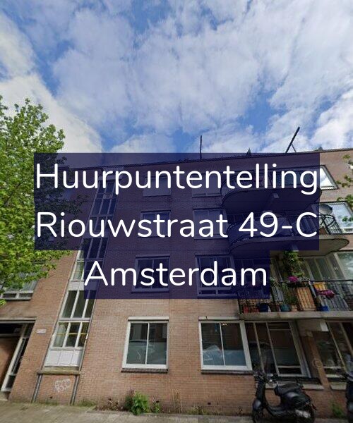 Foto gevel Huurpuntentelling voor Riouwstraat 49-C, Amsterdam