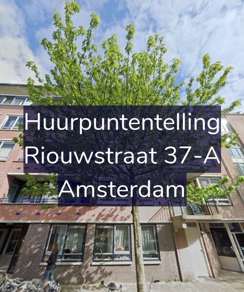 Foto gevel Huurpuntentelling voor Riouwstraat 37-A, Amsterdam